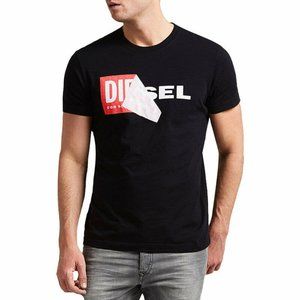 Men's Diesel T-Diego Double Logo T-Shirt -Black